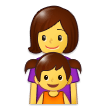 Family: Woman, Girl Emoji, Samsung style