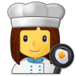 Woman Cook Emoji, Samsung style