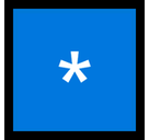 Keycap Asterisk Emoji, Microsoft style