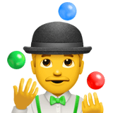 Man Juggling Emoji, Apple style