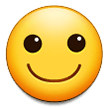Slightly Smiling Face Emoji, Samsung style