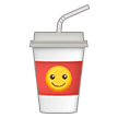 Cup with Straw Emoji, Samsung style