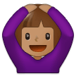Person Gesturing Ok Emoji with Medium Skin Tone, Samsung style