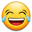 Face with Tears of Joy Emoji, Samsung style