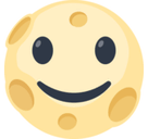 Full Moon Face Emoji, Facebook style