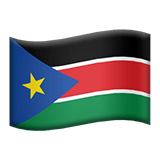 Flag: South Sudan Emoji, Apple style
