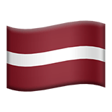 Flag: Latvia Emoji, Apple style