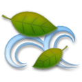 Leaf Fluttering in Wind Emoji, LG style