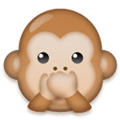 Speak-No-Evil Monkey Emoji, LG style