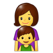 Family: Woman, Boy Emoji, Samsung style