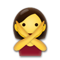 Person Gesturing No Emoji, LG style