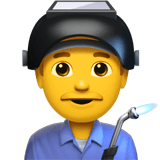Man Factory Worker Emoji, Apple style