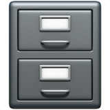 File Cabinet Emoji, Apple style