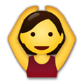 Person Gesturing Ok Emoji, LG style