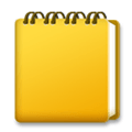 Spiral Notepad Emoji, LG style
