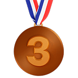 3rd Place Medal Emoji, Apple style