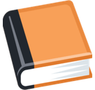 Orange Book Emoji, Facebook style