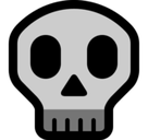 Skull Emoji, Microsoft style