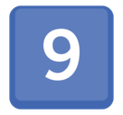 Keycap: 9 Emoji, Facebook style