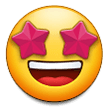 Star-Struck Emoji, Samsung style