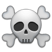 Skull and Crossbones Emoji, Samsung style