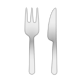 Fork and Knife Emoji, Google style