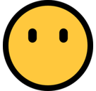 Blank Face Emoji, Microsoft style
