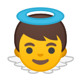 Baby Angel Emoji, Google style