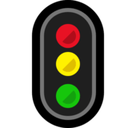 Vertical Traffic Light Emoji, Microsoft style