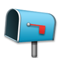 Open Mailbox with Lowered Flag Emoji, LG style