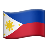 Flag: Philippines Emoji, Apple style