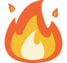 Fire Emoji, Facebook style