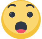 Hushed Face Emoji, Facebook style