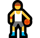 Man Bouncing Ball Emoji, Microsoft style