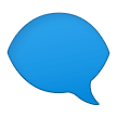 Left Speech Bubble Emoji, Samsung style