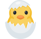 Hatching Chick Emoji, Facebook style