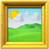 Framed Picture Emoji, Apple style