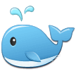 Spouting Whale Emoji, Samsung style