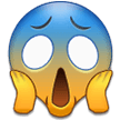Face Screaming in Fear Emoji, Samsung style