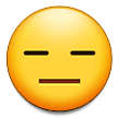 Expressionless Face Emoji, Samsung style