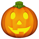 Pumpkin Emoji, Apple style