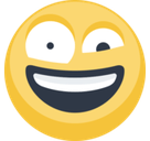 Zany Face Emoji, Facebook style