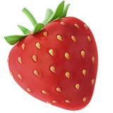 Strawberry Emoji, Apple style