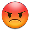 Pouting Face Emoji, Samsung style