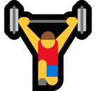 Man Lifting Weights Emoji, Microsoft style