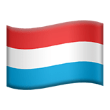 Flag: Luxembourg Emoji, Apple style