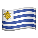 Flag: Uruguay Emoji, Apple style