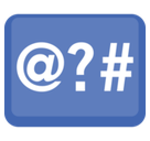 Input Symbols Emoji, Facebook style
