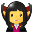 Woman Vampire Emoji, Samsung style