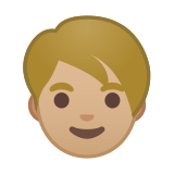 Person Emoji with Medium-Light Skin Tone, Google style
